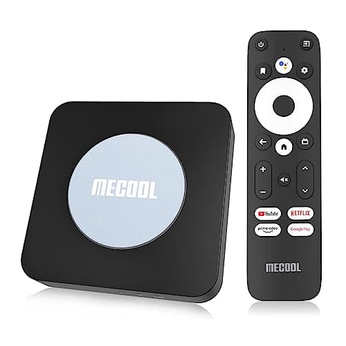 Android 11.0 TV Box, MECOOL KM2 Plus 2GB 16GB Smart TV Box with Netflix Certified, Google Assistant Dolby Atmos, TV Box 4K Support AV1, 2.4G/5G,