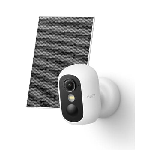 eufy Security eufyCam C35 with Solar Panel, Wireless Security Camera | Outdoor and Indoor, Magnetic Mount, Color Night Vision, Local Storage, No