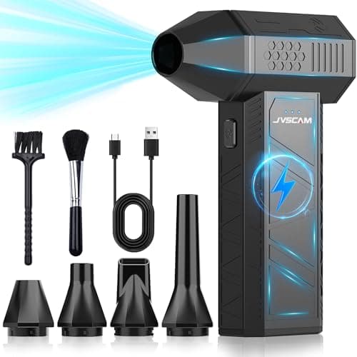Compressed Air Duster-130000RPM Super Power Air Blower with Brushless Motor | 3-speed adjustable rechargeable Air Duster for PCs, Keyboards, Cars,