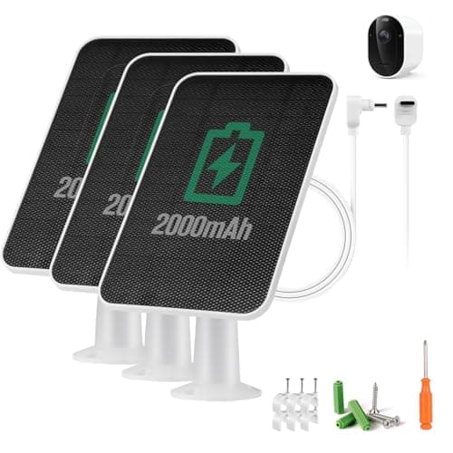 Solar Panel Charger Compatible with Arlo Pro 6/6 XL, Built-in Battery Solar Panel for Arlo Pro Security Camera 2K HDR (6th Gen, 2025 Release), IP65
