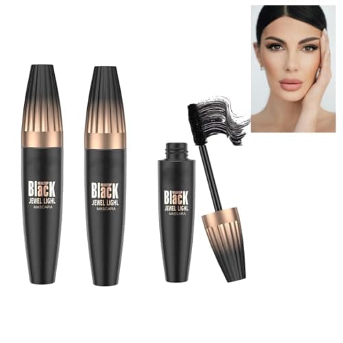 2PCS MY amazing lash Mascara 4D Silk Fiber Mascara Waterproof mascara black volume and length for Long, Full lashes that Last All Day