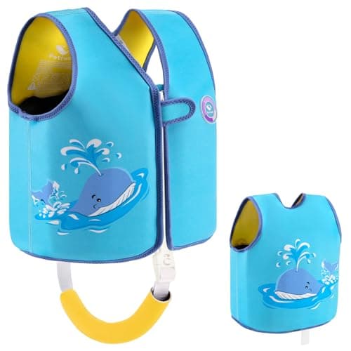 Pottwal Swim Vest for Kids - Swim Jacket - Made of Neoprene & EPE - with Adjustable Crotch Strap