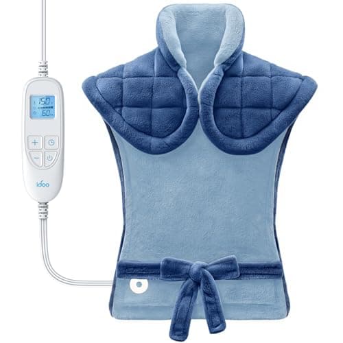 iDOO Heating Pad for Back Pain Relief, Birthday Gifts for Men Women Her Mum, FSA Eligible Items Only List, Weighted Heating Pad for Neck & Shoulders,
