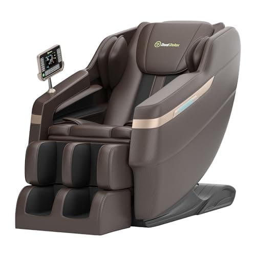 Real Relax Full Body Shiatsu Massage Chair for Home Relaxation | Zero Gravity Recline, Pre-Assembled, 6 Auto Modes, Foot Massage, Waist & Calf