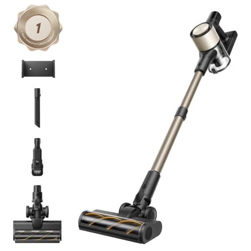 DREAME R10s Essential Cordless Stick Vacuum with extendable Rod | 23kPa Suction, LED Screen, 50min runtime, 0.7L dust Cup, and Illuminated