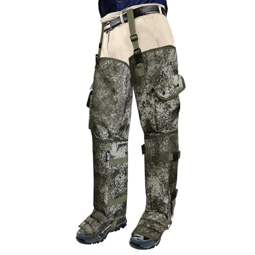 Snake Gaiters and Chaps for Men and Women - Waterproof Guards, Adjustable Protection for Legs