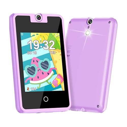 Kids Toys Phone - 28 Games, 10 Stories & Music Player! Electronic LearningToy for Girls & Boys Age 3-8. Pretend Play Smart Phone with
