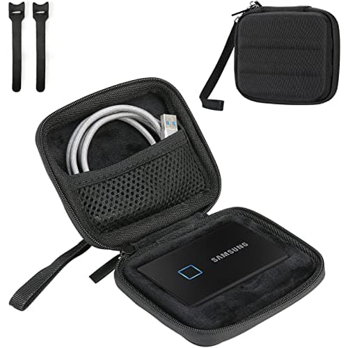 ProCase Carrying Case Compatible for Samsung T7/ T7 Touch Portable SSD, Hard Shockproof Storage Organizer for T7/ T7 Touch Portable Solid State Drive