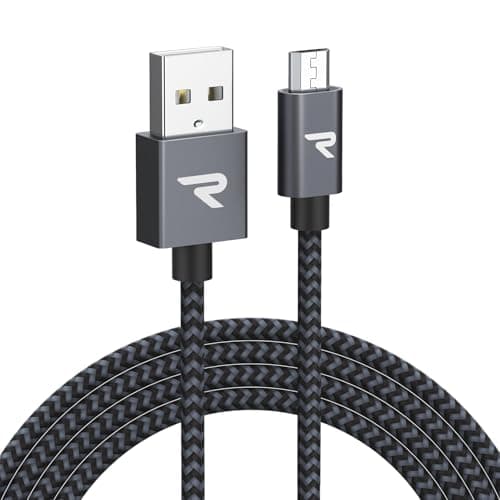 RAMPOW Micro USB Cable 10ft, Extra Long Charging Cord, QC 3.0 Fast Charge & Sync USB Cable, Braided Android Charger Cable for Samsung Galaxy S7 Edge