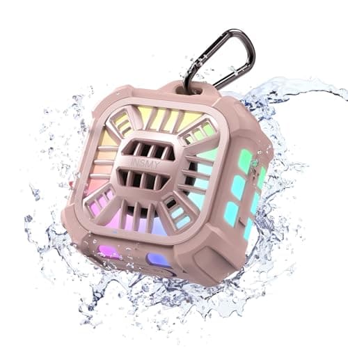 INSMY Shower Speaker IP67 Waterproof Bluetooth Speaker, Portable Small | Multi Sync 100+ Speakers, Big Volume Booming Bass, 24H Playtime,Floatable,RGB