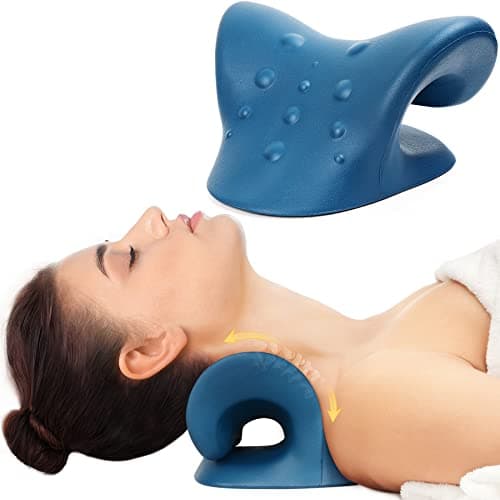 Cozyhealth Neck Stretcher for Neck Pain Relief, Neck and Shoulder Relaxer Cervical Traction Device Pillow for TMJ Pain Relief and Muscle Relax,