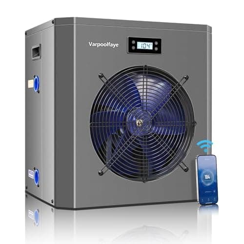 16000 BTU Electric Pool Heater for Above Ground Pool | Swimming Electric Pool Heat Pump For 5000 Gallon With High Efficiency COP 4.3 110V 60Hz Heating