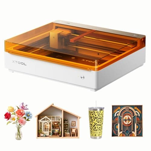 xTool M2 10W Laser Engraver, Built-in Dual Cameras, Class 1 Enclosed Safe Laser Engraving Machine for DIY Craft on Wood, Leather, Felt, Fabric, Paper