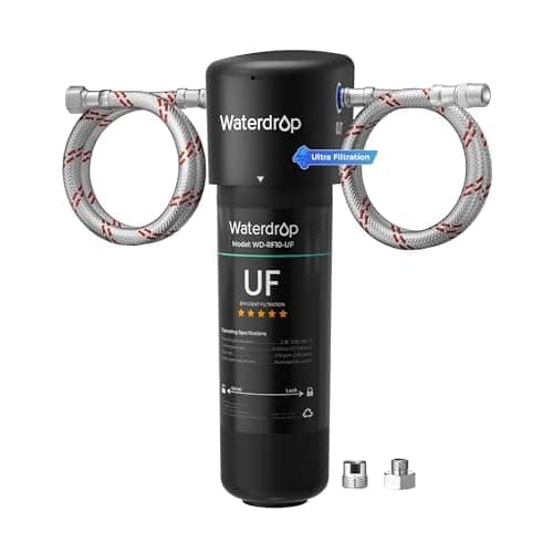 Waterdrop 10UA-UF 0.01 μm Ultra Filtration Under Sink Water Filter System | Reduces Lead, Chlorine, Bad Taste & Odor, Connects Directly to Your