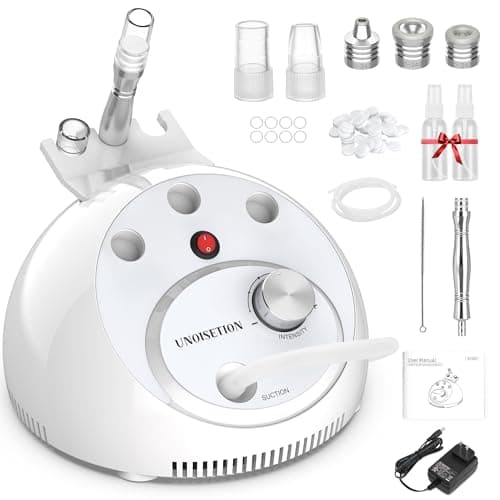 UNOISETION Blackhead Vacuum Removers, 2 in 1 Pro-Grade At-Home Spa Facial Vacuum Pore Cleaner for Blackheads, Whiteheads, Exfoliation, 20-80 Kpa