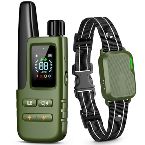 Dog Shock Collar - 4500FT Dog Training Collar with Remote for Dogs 10-120lb | IPX8 eCollar with No-Shock Mode, Beep(1-8) Vibration(1-16) Shock(0-99),