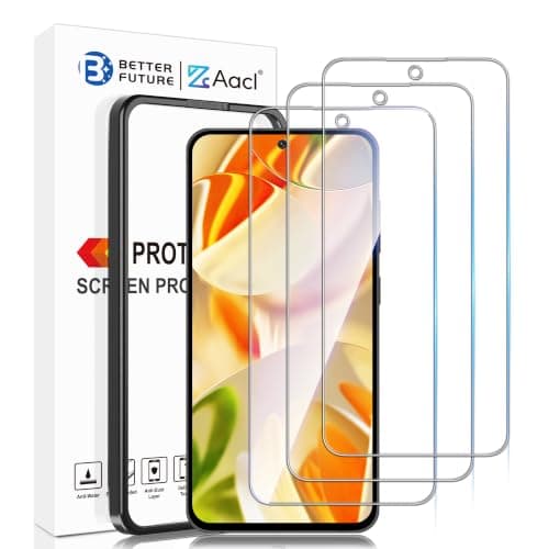 AACL 3-Pack for Google Pixel 9/9 Pro/10/10 Pro Screen Protector Glass | 6.3 Inch Tempered Glass Easy Installation HD Clear Case-Friendly [Fingerprint