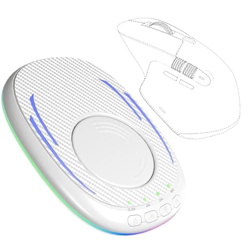 Undetectable Mouse Jiggler,Ultra-Thin & Silent Mouse Mover with Timer,Driver-Free Mouse Wiggler Device with ON/Off Switch,Breathing Light to Keeping