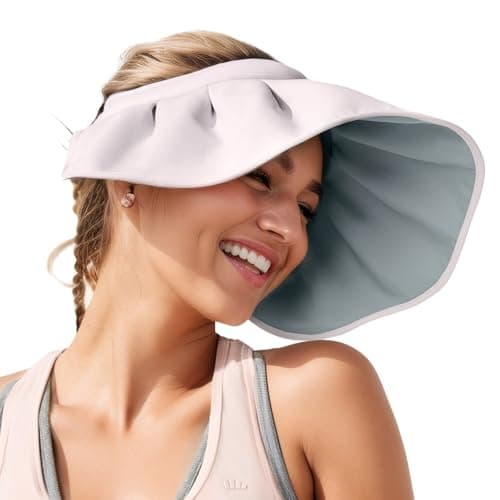 BENEUNDER Sheel Sun Hats for Women Wide Brim Foldable UV Protection UPF50+ Visors for Outdoor Travel Vacation