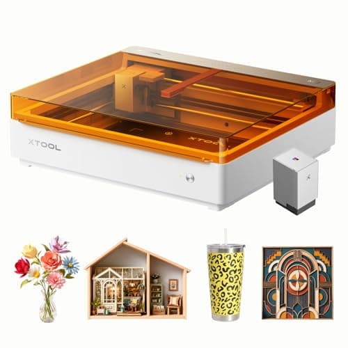 xTool M2 20W Color Craft Laser Engraver, with Full-Color CMYK Inkjet Printer, Built-in Dual Cameras, Class 1 Enclosed Safe Laser Engraving Machine for