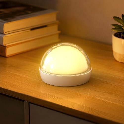 ZEEHOO Rechargeable Night Light, Portable Wireless Charging Egg Lamp, 2000mAh, Dimmable LED Night Light (8 Colors, 4 Modes), Mini Light for Kids,
