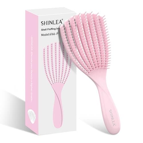 SHINLEA Detangler Brush for Curly Hair, Hairbrush for Wet Dry Thick Thin, Easily Comb Through Curl Hair and Reduces Breakage, Curly Brush for Women