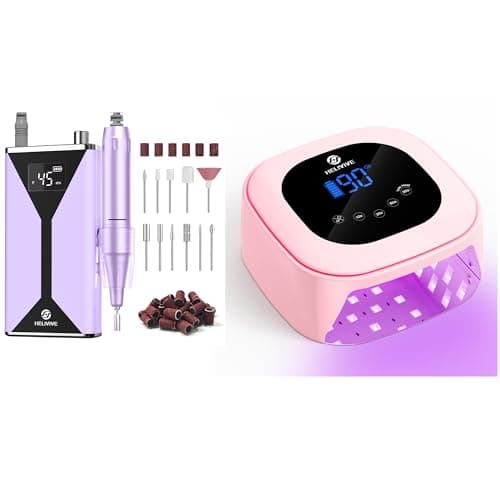 Professional Electric Nail Drill with Cordless UV LED Nail Lamp
