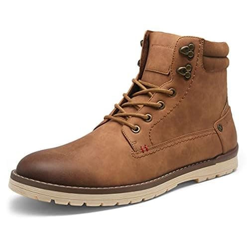 Vostey Men's Hiking Boots Motorcycle Casual Chukka Boots for Men