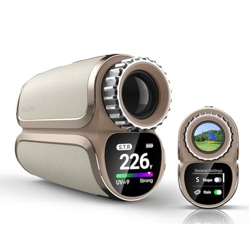 Range Finder Golf S2,Premium Touchscreen & Automatic Brightness Adjustment High Precision Golf Range Finder,Flag Lock Vibration,Golf Rangefinder with