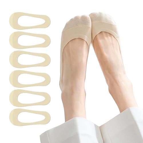 No Show Socks Womens For Flats, Seamless Footies No See Invisible Low Cut Liner loafer Socks