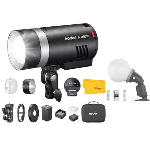 GODOX AD300Pro II AD300 Pro II Outdoor Flash Strobe, 2.4G 300Ws TTL HSS 1/8000s Portable Flash Monolight, 350 Full Power Flashes, 12W Bi-Color