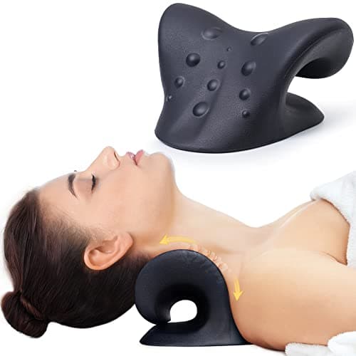 Cozyhealth Neck Stretcher for Neck Pain Relief, Neck and Shoulder Relaxer Cervical Traction Device Pillow for TMJ Pain Relief and Muscle Relax,