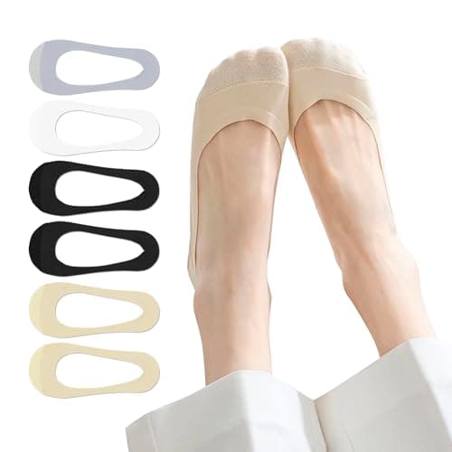 No Show Socks Womens For Flats, Seamless Footies No See Invisible Low Cut Liner loafer Socks