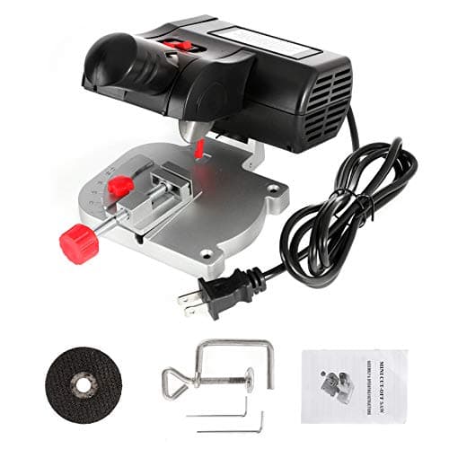 BEAMNOVA Mini Cut-Off Saw for Crafts, 2” Blade Precision Hobby Cutter | Max 12mm Non-Metal / 10mm Soft Metal, for Small Materials, Compact Craft