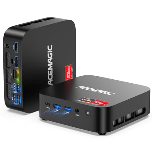ACEMAGIC K1 Mini PC, AMD Ryzen 4300U 28W Processor, 16GB DDR4 RAM 512GB SSD (Beat 3300U/N150/N97) Mini Computers 11 Pro, HDMI+DP1.4 Dual 4K UHD,