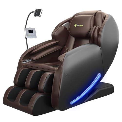 Real Relax Massage Chair Full Body with Unique Phone Controller,Heart and Blood Measurement, Zero Gravity 3D SL-Track Recliner with APP Control, Child