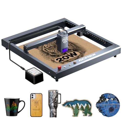 P2 Laser Engraver, 20000mW Output Laser Cutter, Laser Engraving Machine, CNC Laser Cutter and Engraver Machine Laser Class 4 for Stainless Steel,