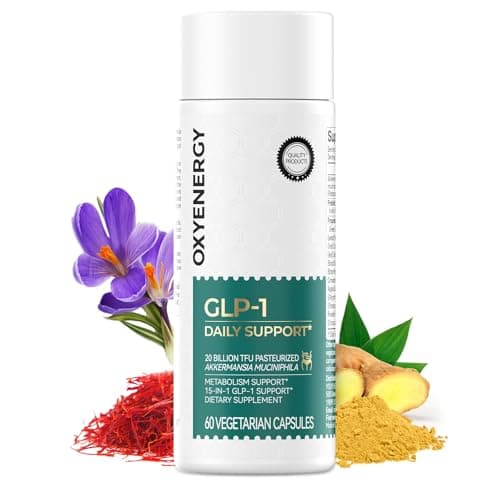OxyEnergy GLP-1 for Weight Loss for Women & Men, GLP1 Weight Management Supplement for Appetite Suppressant, Probiotic Diet Pills Metabolism Balance &