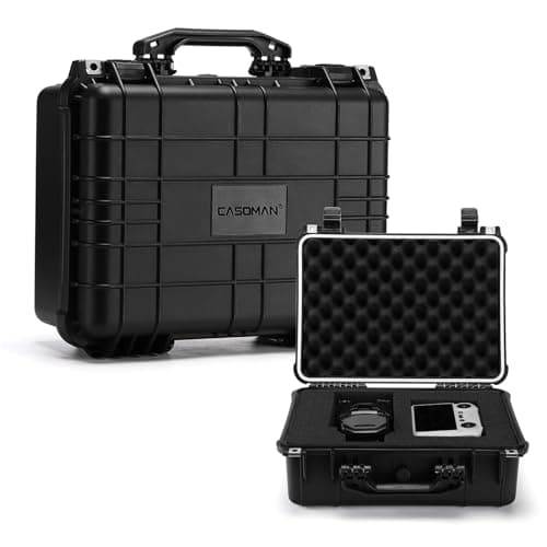 CASOMAN Water-proof Box, with Cush- Proof Sponge, IP67 Water Proof Grade, Large Waterproof Hard Case with Customizable Foam, Perfectly Protection of