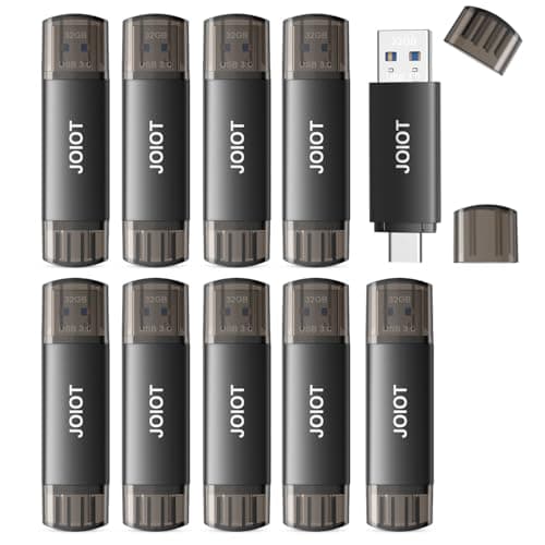 32GB USB C Flash Drive Dual USB 3.0 Flash Drive Type C + USB A Portable Type-C Flash Drive 2-in-1 USB-C Thumb Drive for Smartphone Tablet Computer Mac