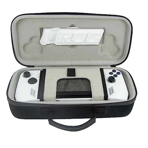 Travel Case for ASUS ROG Ally 7" 120Hz Gaming Handheld & its Accessories,Design with Stand-Shock-Proof, Anti-Slip & Scratch Fit ROG Ally(Black)