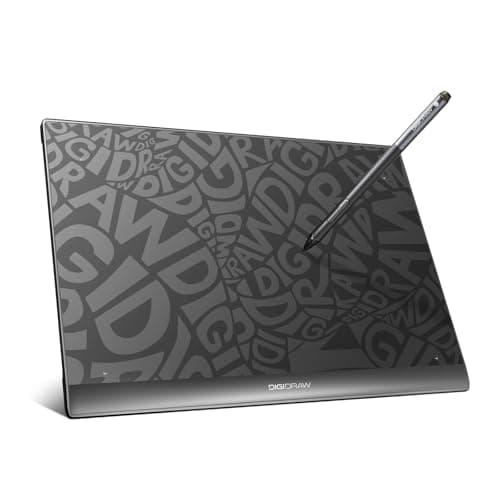 DIGIDRAW T610 Wired Drawing Tablet 10x6.25 Inch | Paper-Like Graphics Tablet, 16384 Levels Battery-Free Stylus, For Painting Illustration & OSU Gaming