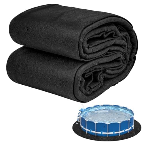 Abimars Thicker Pool Liner Pad for Above Ground Swimming Pools, 27 Foot Round Pool Mats for Pool Bottom, Seamless Comfort, Double Density Puncture