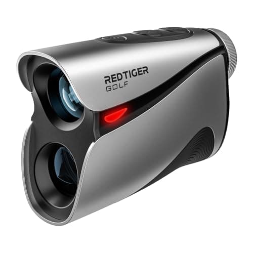 REDTIGER OLED Range Finder Golf with Slope, 1200 Yards, 7X Magnification | Magnetic, Flag Lock Vibration, Rechargeable, IP54 Water Resistant, 36-Hole
