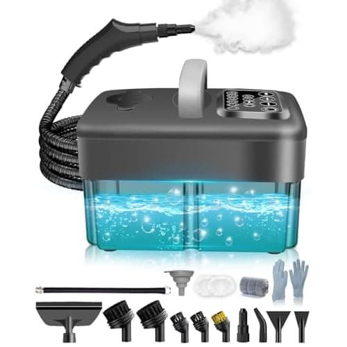 Steam Cleaner for Home - 1600ML Water Tank 15s Heat-Up Portable Steamer for Cleaning, 6 Level Adjustable, 2500W, 45PSI, 250°F Steam, Handheld Steam