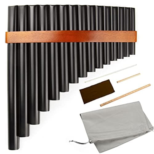 15 Pipes Pan Flute G Key Chinese Traditional Musical Instrument Pan Pipes Woodwind Instrument (right hand)