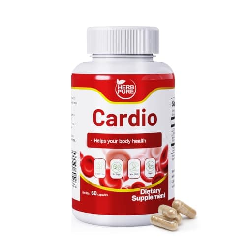 Cardio L-Citrulline 800mg Enhances Nitric Oxide, Resveratrol & Glutathione Fight Oxidative Stress (60 Capsules) 60 Count (Pack of 1)