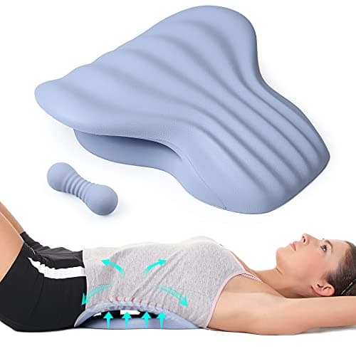RESTCLOUD Back Stretcher for Back Pain Relief, Lower Back Stretcher Back Stretching Cushion, Lumbar Stretcher Device Helps with Spinal Stenosis