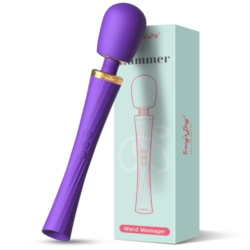 Tracy's Dog Vibrator Sex Toys, Cordless Handheld Powerful Wand Massager with 5 Modes & 3 Speeds, Clitoral Stimulator, Quiet, Waterproof &