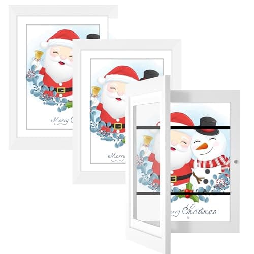 Orionstar 3 Pack Kids Art Frames, Kids Artwork Picture Frames Changeable, Front Opening Picture Display Holds 11.8X8.5 100 A4 Pcs, Artwork Display